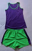NEU!! Laufoutfit Oberteil und Hose in Grün und Lila Gr. 40 Bayern - Bayreuth Vorschau