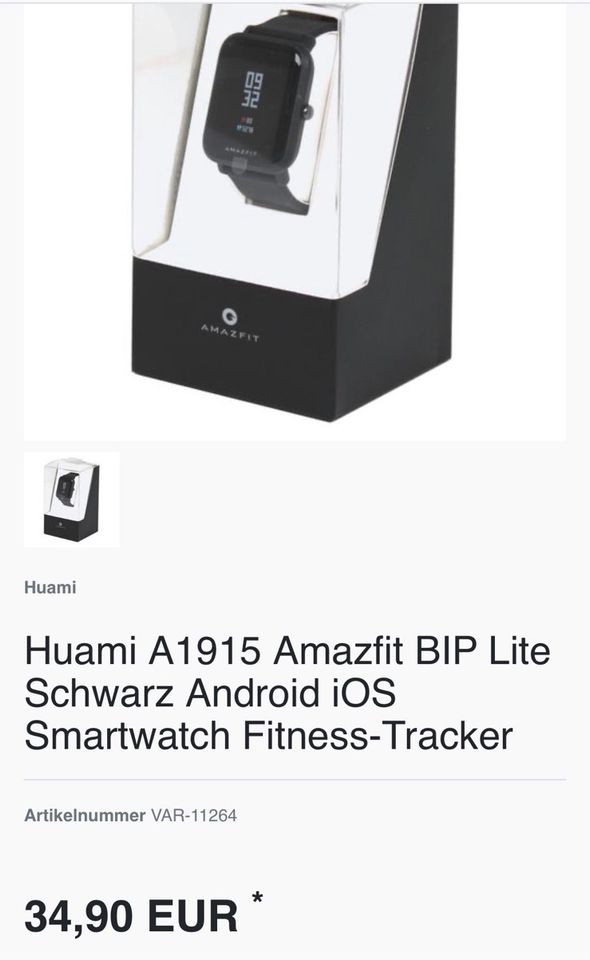 Huami amazfit A1915 Fitness Trailer in Niedersachsen - Gifhorn | eBay  Kleinanzeigen ist jetzt Kleinanzeigen