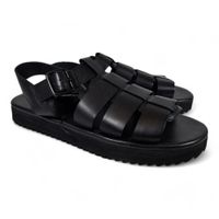 Selected Homme Herren Sandalen Römer Schwarz Leder Schuhe Gr. 45 Nordrhein-Westfalen - Minden Vorschau