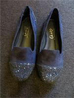 Wunderschöne Schuhe Ballerinas blau mit Glitzer Gr. 36 TOP! Niedersachsen - Delmenhorst Vorschau