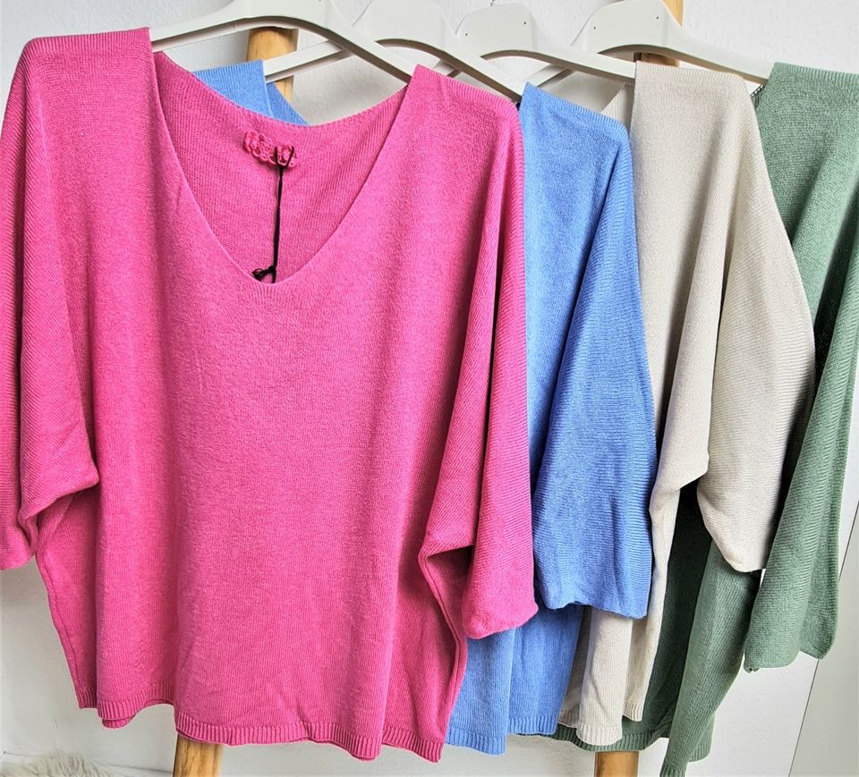 Pullover MUSTHAVE Strick beige, pink oder khaki 36 - 42 in Hilchenbach