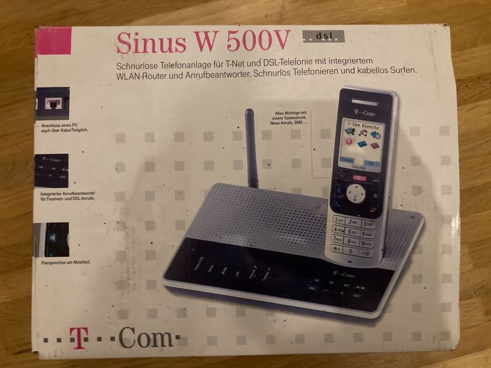 Telefon Sinus W 500V t-com dsl WLAN-Router AB OVP Zubehör in Essen