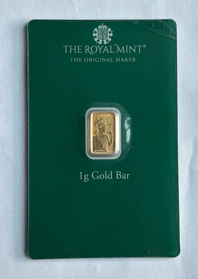 1g Gold - Goldbarren - The Royal Mint in Ribnitz-Damgarten