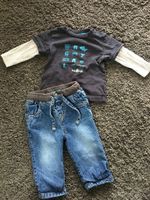 Set Jeans Langarmshirt Topomini Gr. 68 Nordrhein-Westfalen - Bünde Vorschau