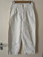 Weiße Ballon Denim Hose mit hohem Bund von Zara Düsseldorf - Flingern Nord Vorschau
