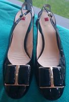 Högl damen Slingpumps gr.38,5 schwarz neu,Lackleder West - Höchst Vorschau