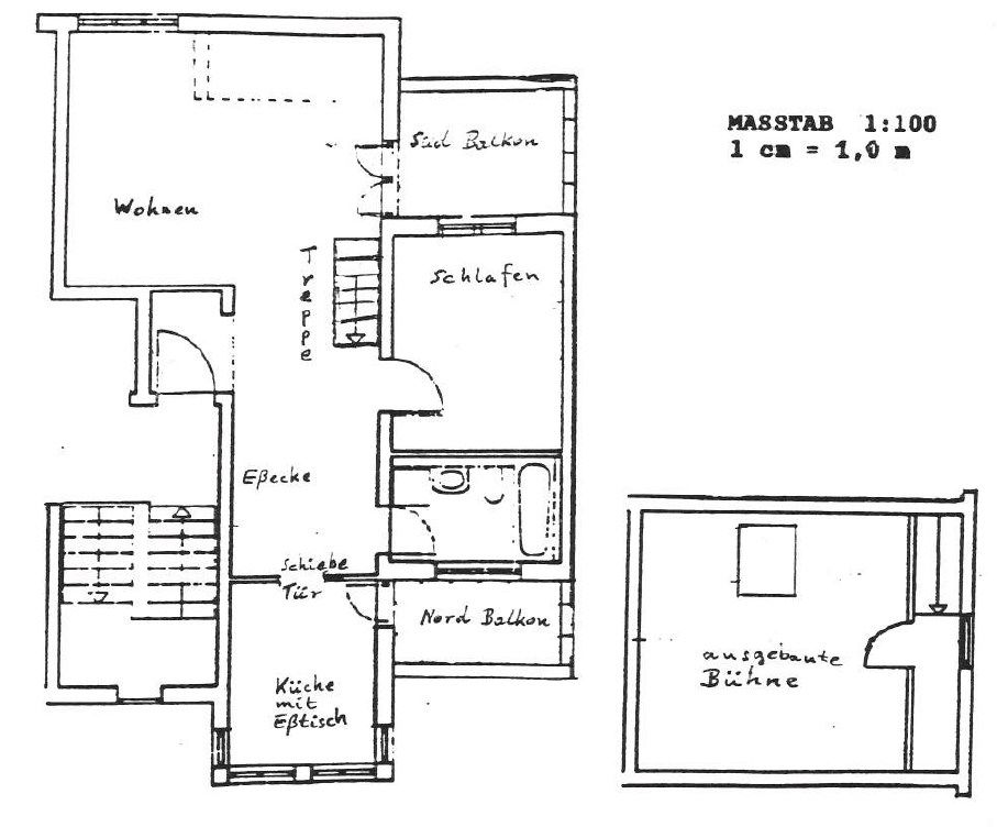 Zentrale 2,5 (+1) Zimmerwohnung / Dachgeschosswohnung auf 2 Ebene in Kornwestheim