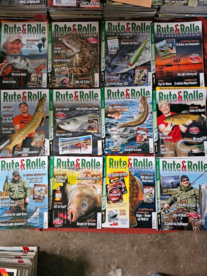 Angelzeitschriften Rute & Rolle Ausgabe ab 2007- 2022 in Schwedt (Oder)