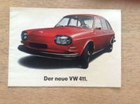 VOLKSWAGEN 411 ,Nasenbär’ 2 x Prospekte 1968 Niedersachsen - Seevetal Vorschau