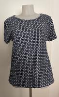 TCM Tchibo Damen Shirt Gr. 40 / 42 blau mit Blumenmuster Brandenburg - Perleberg Vorschau