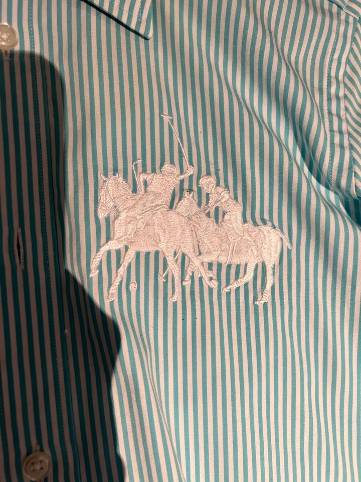 Ralph Lauren S Türkis Bluse Damen neuwertig Logo in Lichtenfels