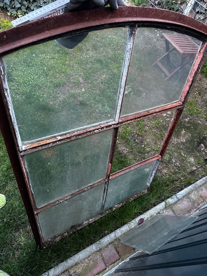 Großes Altes Metallfenster Fenster Industrie Antik Rostig 85X120 in Eilenburg