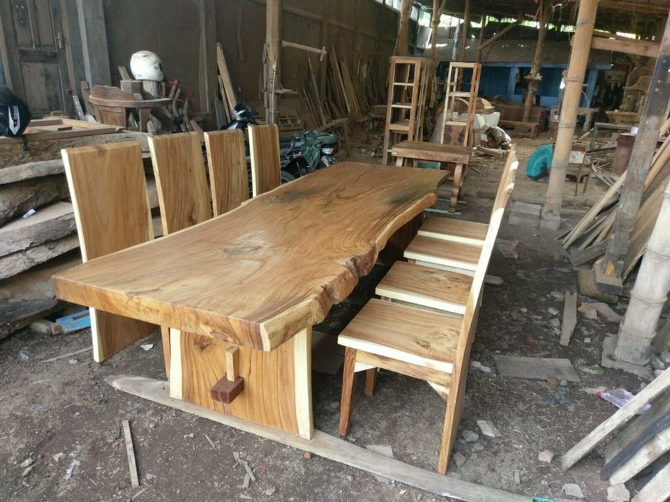 Set 1Tisch 6 Stühle Esstisch Küchentisch Holztisch Konferenztisch in Seevetal