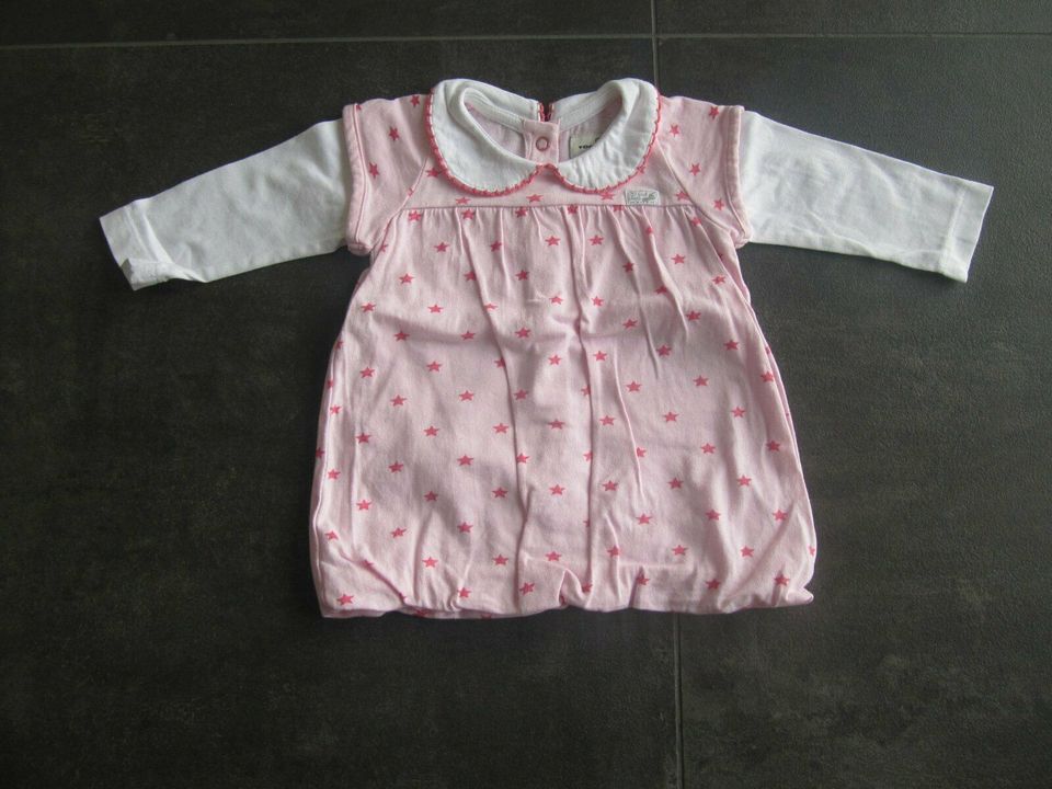 Tom Tailor Baby 56 Kleid langarm rosa weiß Sterne Mädchen Hochzei in Frammersbach