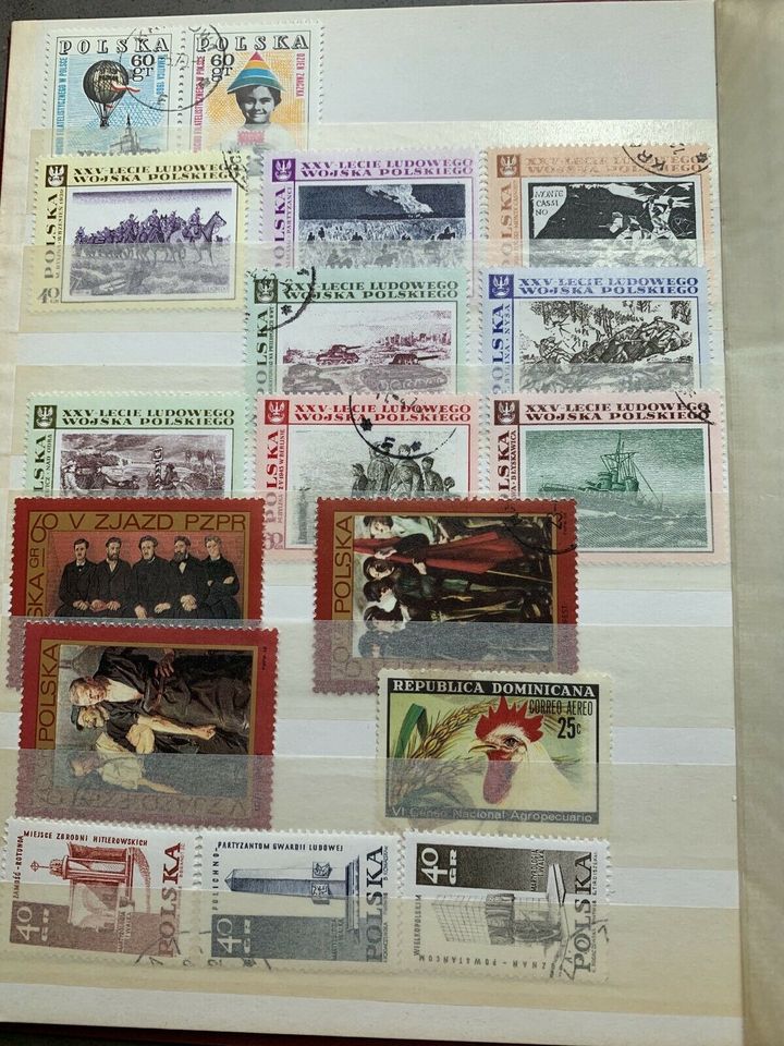 Briefmarken Polska und Helvetia in Bruchköbel