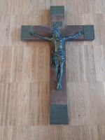 Kruzifix Kreuz Holz Metall " In Hoc, Vinces, Pax Christi, Signo Bayern - Bad Staffelstein Vorschau