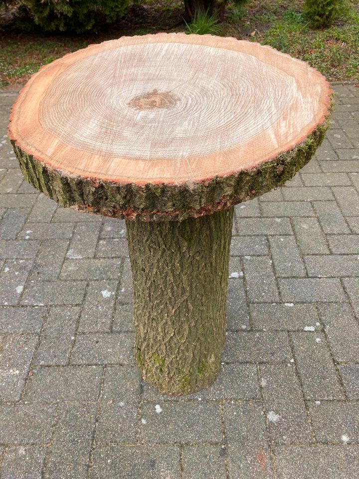 Terrassen- Balkontische Holzscheiben Holzstämme Eiche Esche Buche in Bad Bramstedt