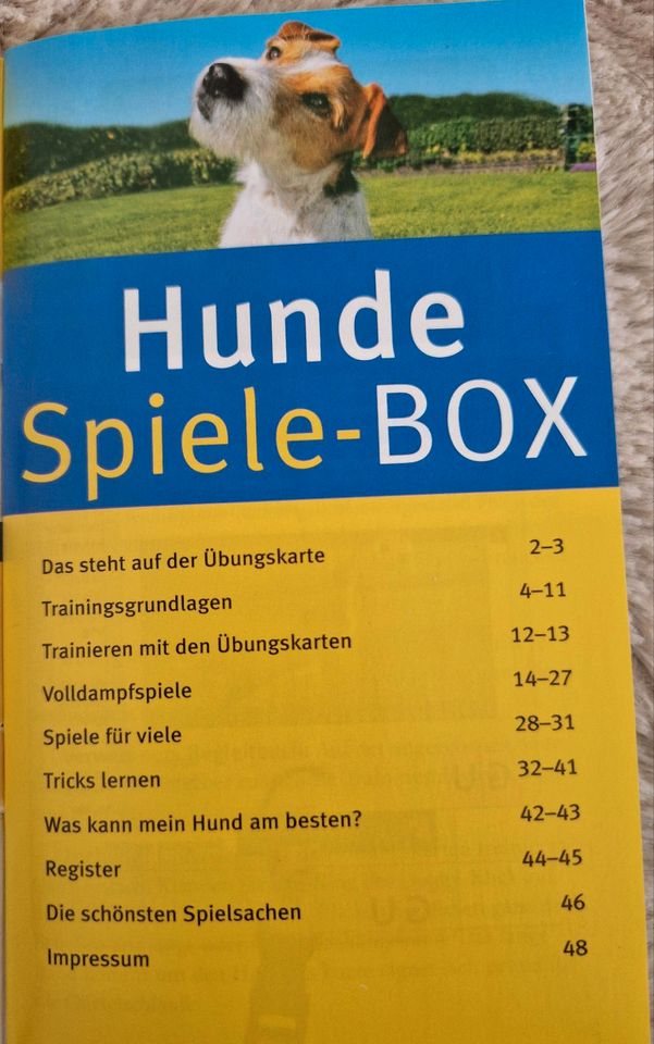 Hunde Spiel-Box mit Trainingskarten & Begleitbuch in Darmstadt