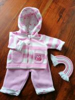 Kuscheliger Fleece Anzug Jacke mit Kapuze Baby rosa weiß Niedersachsen - Wunstorf Vorschau