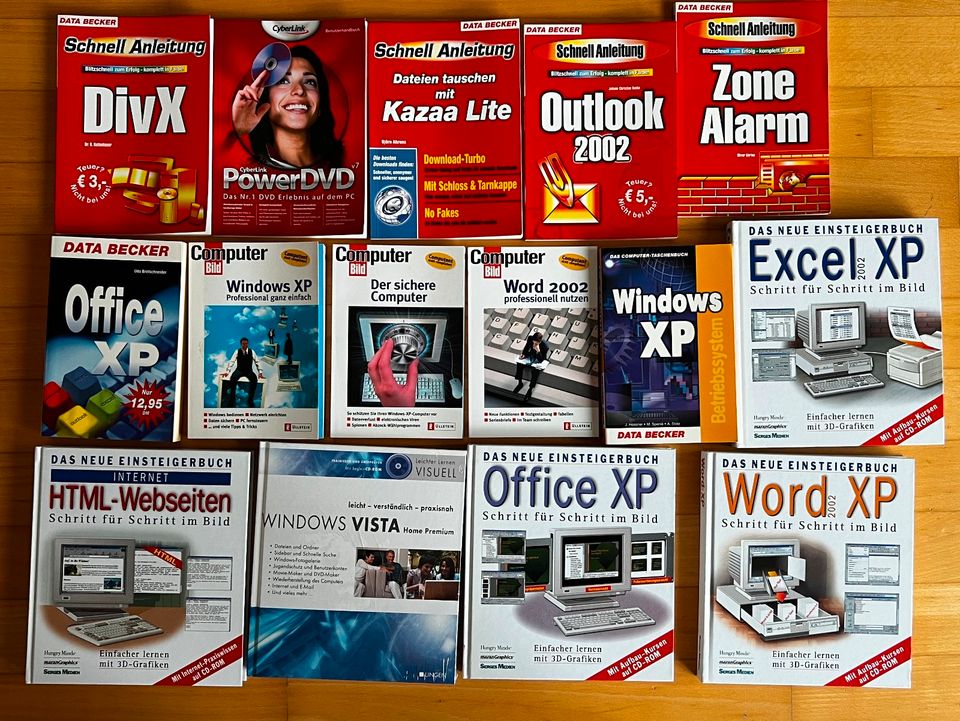 15x PC Bücher Computer Bücher, teilweise inkl. CD, wie NEU in Frickenhausen