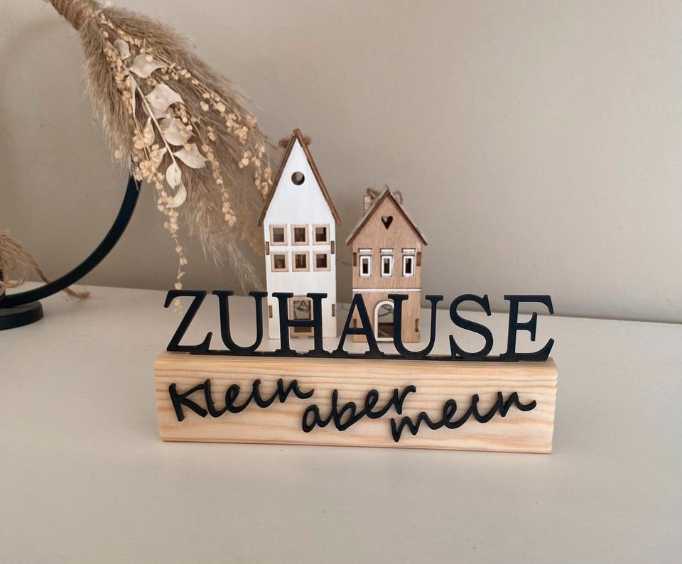 Zuhause Aufsteller, Richtfest , Einweihung, Home,Geschenk in Ahnsbeck