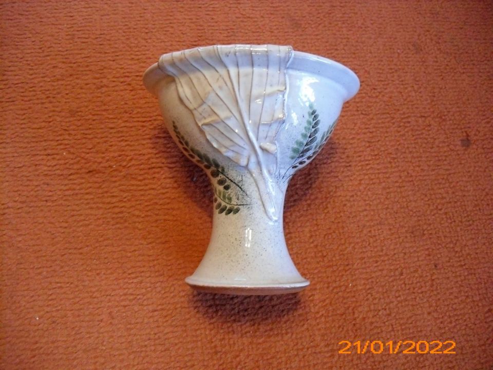 2Set Keramik Manufaktur Marke Blumen Schale Vase und Übertopf in Frankfurt (Oder)