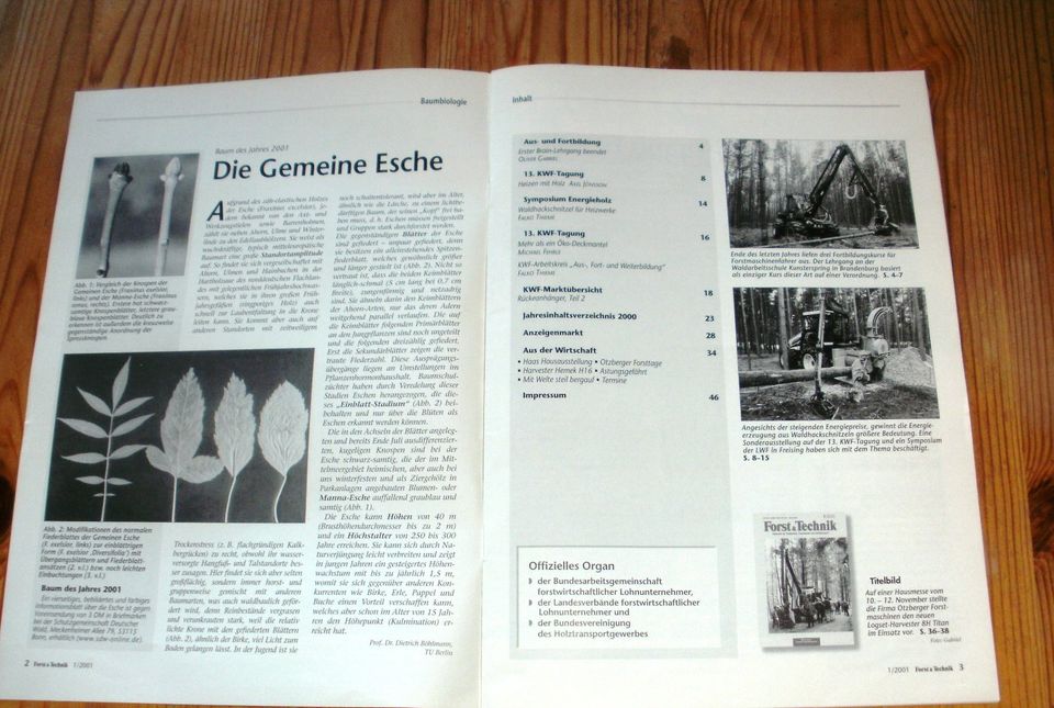 Zeitschrift: Forst & Technik; 1.2001 in Dietfurt an der Altmühl