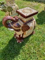 Zwei Porzellan Keramik Skulptur Elefanten Deko Rostock - Evershagen Vorschau
