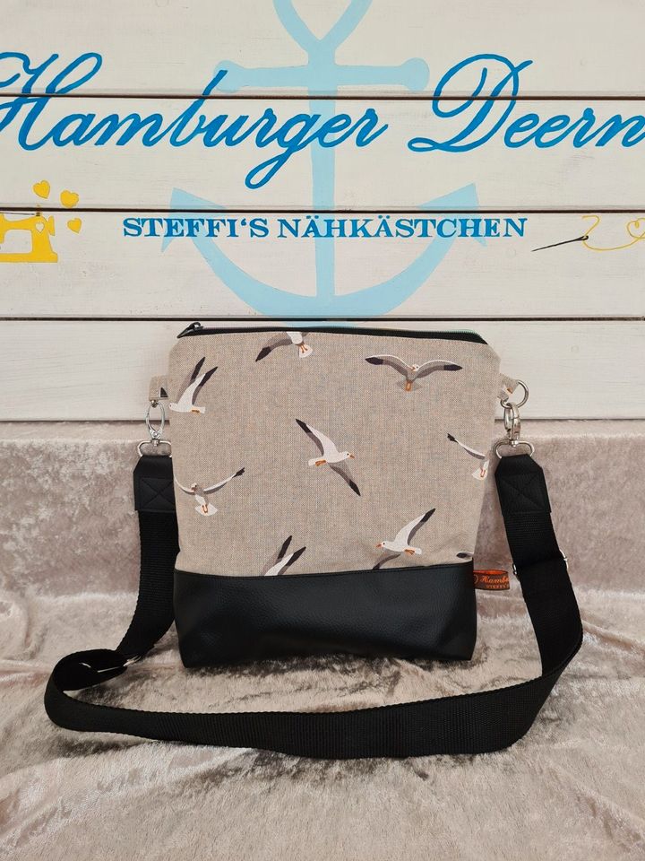 Umhängetasche „Hamburg“ Möwen Gurtbandtasche in Hamburg