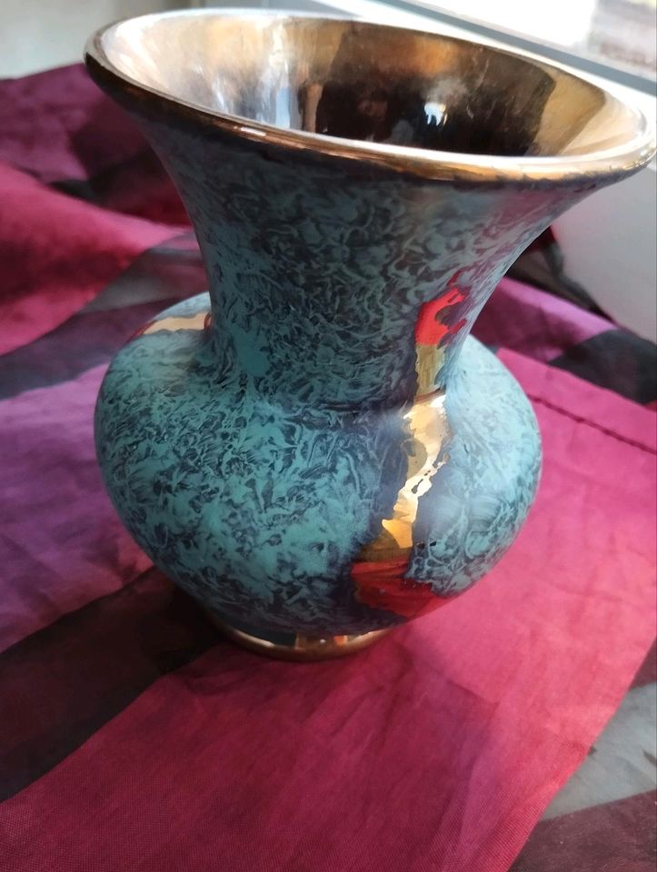 Kleine Jaspatina Vase von Jasba, 1960er in Diez