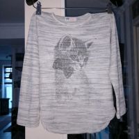 Langarmshirt Gr. 122/128 mit Katze Nordrhein-Westfalen - Neuss Vorschau