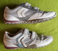 GEOX Respira Sneaker Größe: 41 weiß, grau, pink Hessen - Offenbach Vorschau