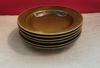 6x DDR Teller Colditz Porzellan Keramik tiefer Teller Grün 22cm Sachsen - Bautzen Vorschau