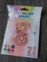 ** Neu Folienballon Ballon Nr. 8 rosa groß Geburtstag/Party Rheinland-Pfalz - Weitersburg Vorschau