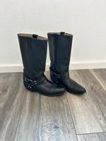 BUFFALO Biker Boots Cowboy Stiefel Echtleder schwarz 39 vintage Hessen - Limburg Vorschau