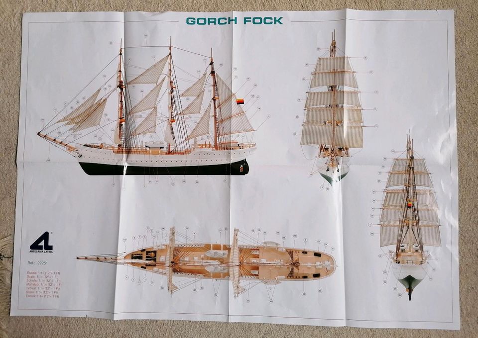 Gorch Fock Modell in Calw