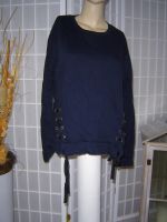 Tom Tailor Damen Pullover Gr. 40 (L) dunkelblau seitlich Ösen + B Baden-Württemberg - Bad Krozingen Vorschau