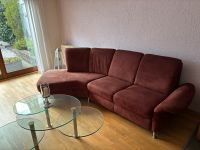 Sofa/ Couch Velour Weinrot Hessen - Wehrheim Vorschau