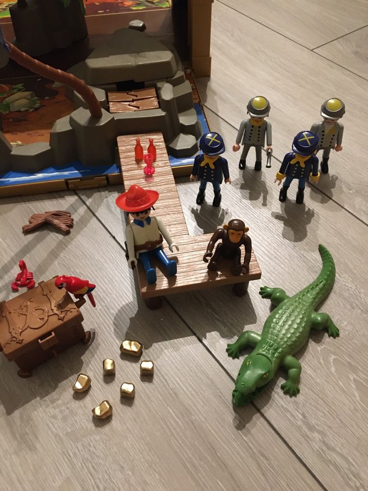 Playmobil Piratenschatztruhe 4432 Kanone dicke Berta Krokodil in Neuss