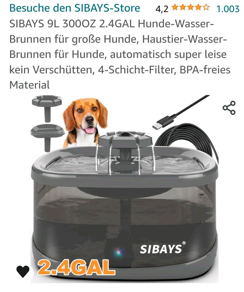 Trinkbrunnen für Hund neuwertig in Ottenhofen