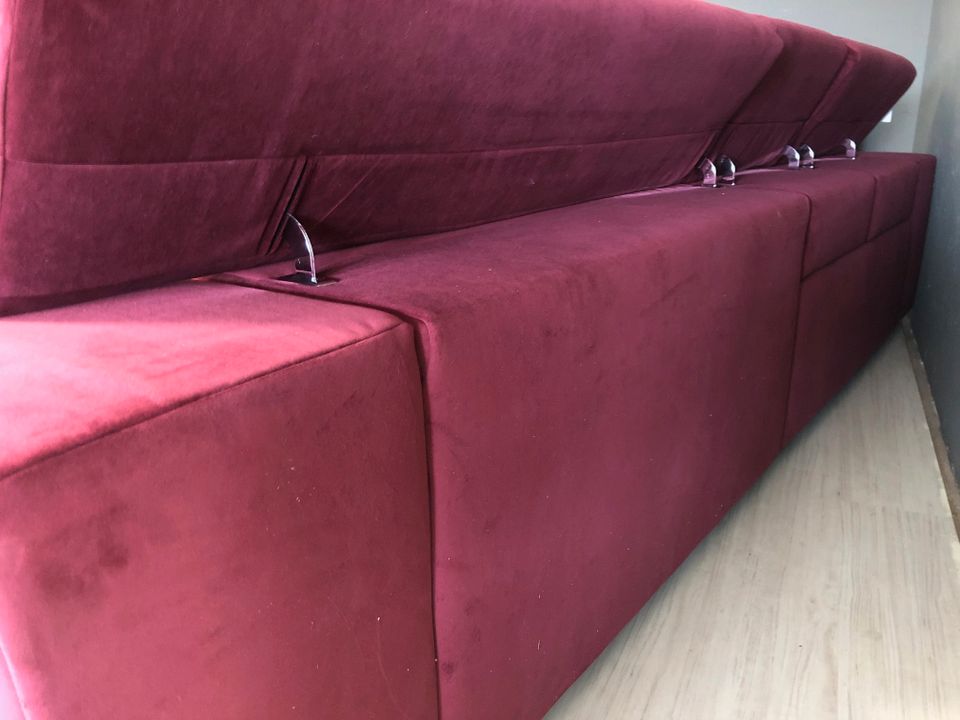 Couchgarnitur weinrot Chesterfield (#1295) in Altdorf