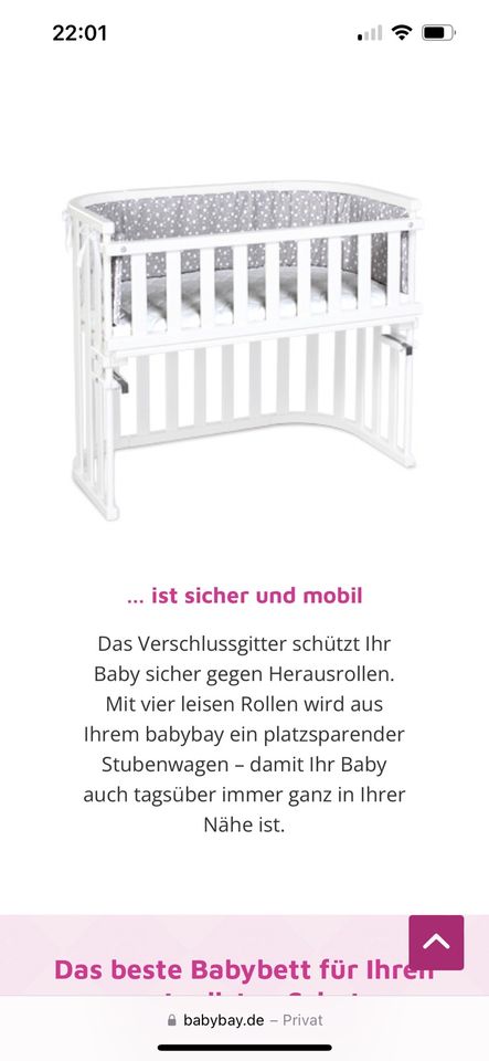 babybay Beistellbett mit Umbausatz Kinderbett in Saarbrücken