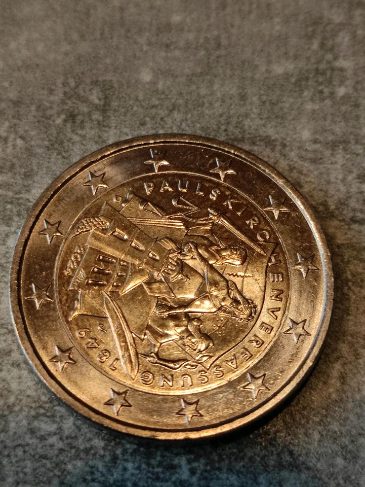 2€ Münze von Paulskirchenverfassung 1849 in Rottenburg am Neckar