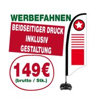 Werbe-Fahnen, Hiss-Fahnen, Mast-Flaggen jetzt -47% Eimsbüttel - Hamburg Schnelsen Vorschau