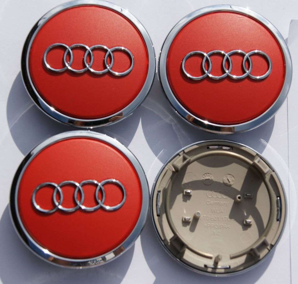 4 AUDI 8T0601170A ORIGINAL Felgendeckel Nabenkappen Nabendeckel in Rehbach