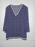s.Oliver Bluse/Schlupfbluse Gr.44 blau/weiß Sommer Duisburg - Walsum Vorschau