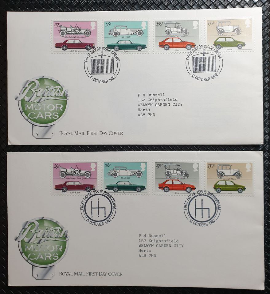 Briefmarken - GB Großbritannien 14x FDC Ersttagsbriefe 1982 in Filderstadt