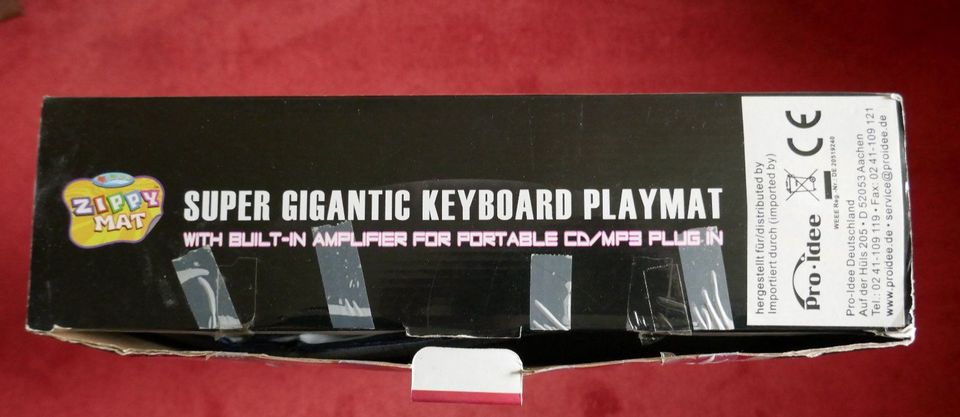 Keyboard Playmat Klaviermatte Musikmatte ca. 250 x 75 - Abholung in Hamburg