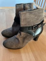 Maripe Stiefel Stiefelette Wildleder grau schwarz Absatz 39,5 Baden-Württemberg - Laupheim Vorschau