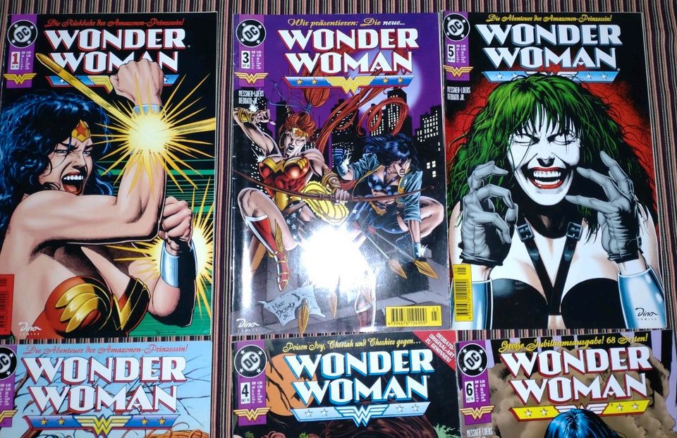 6 x Wonder Women DC Dino Verlag 1998 in Neuss